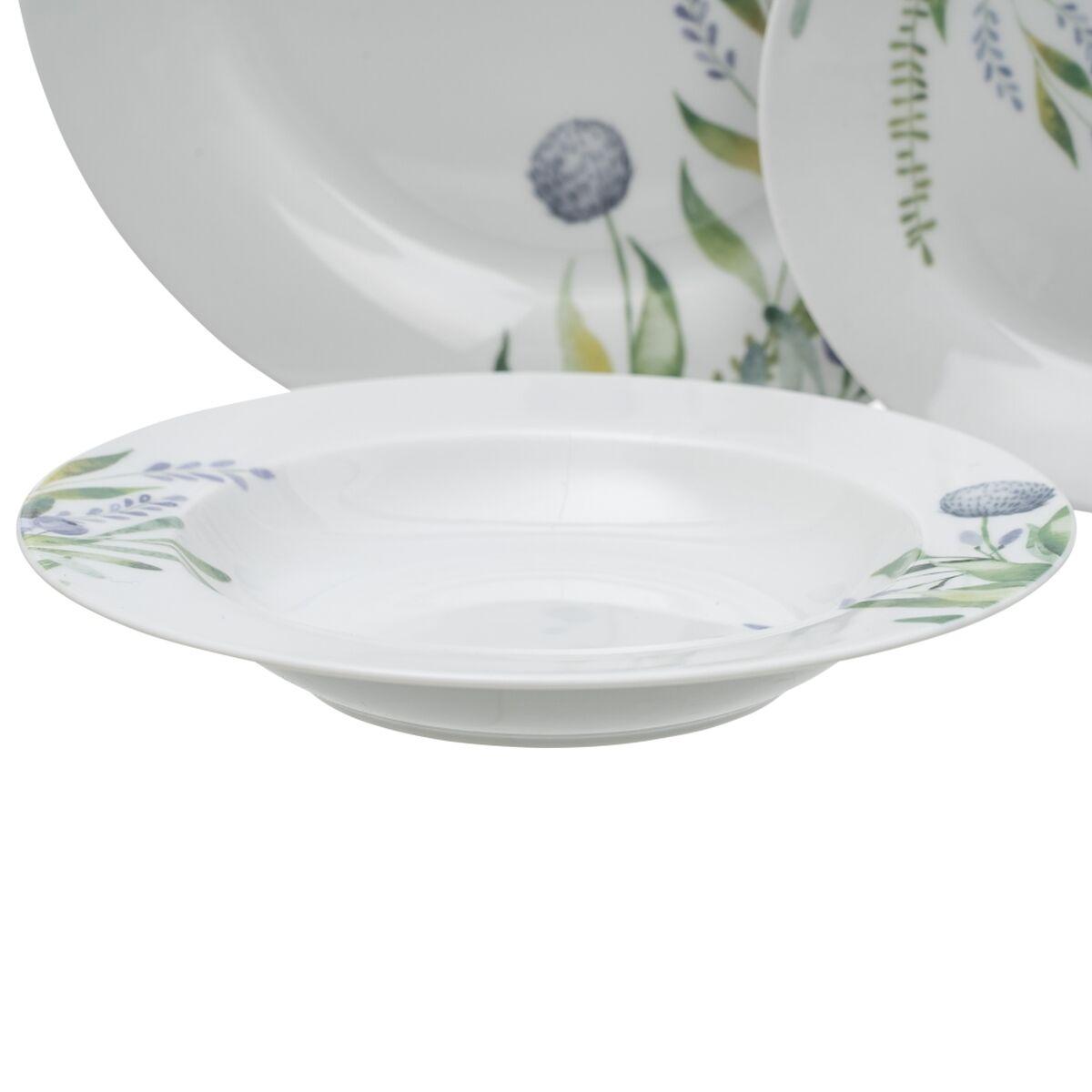 Vajilla 18 Piezas Porcelana Lavanda