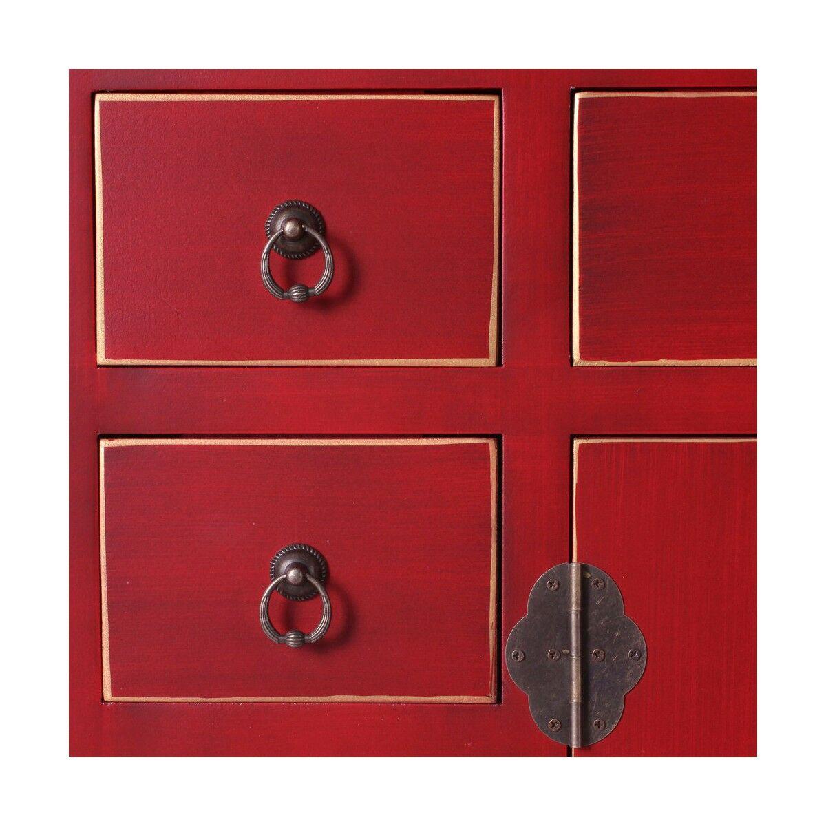 Aparador ORIENTE 73 x 26 x 90 cm Rojo Madera