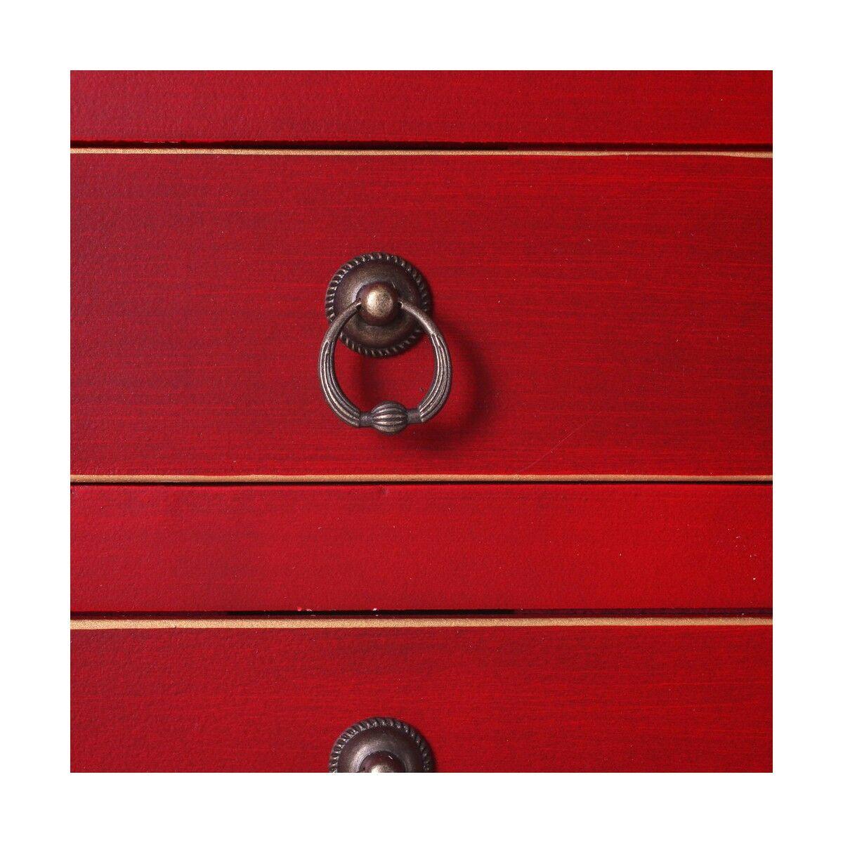 Aparador ORIENTE 73 x 26 x 90 cm Rojo Madera