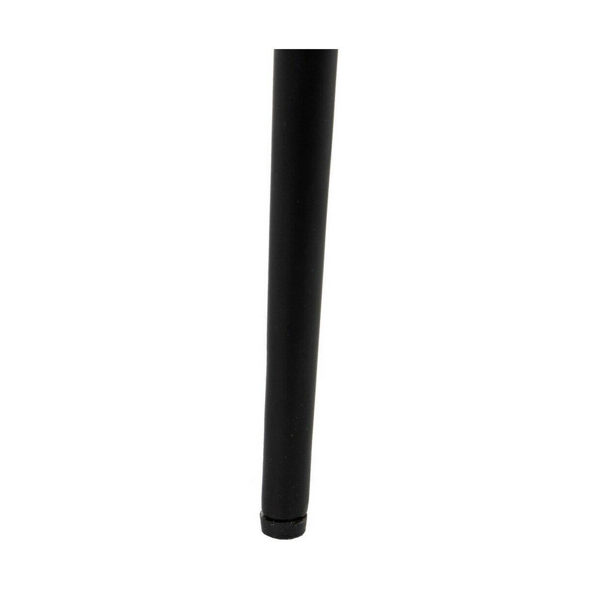 Mesa auxiliar 55 x 55 x 45 cm Negro Blanco Mármol Hierro