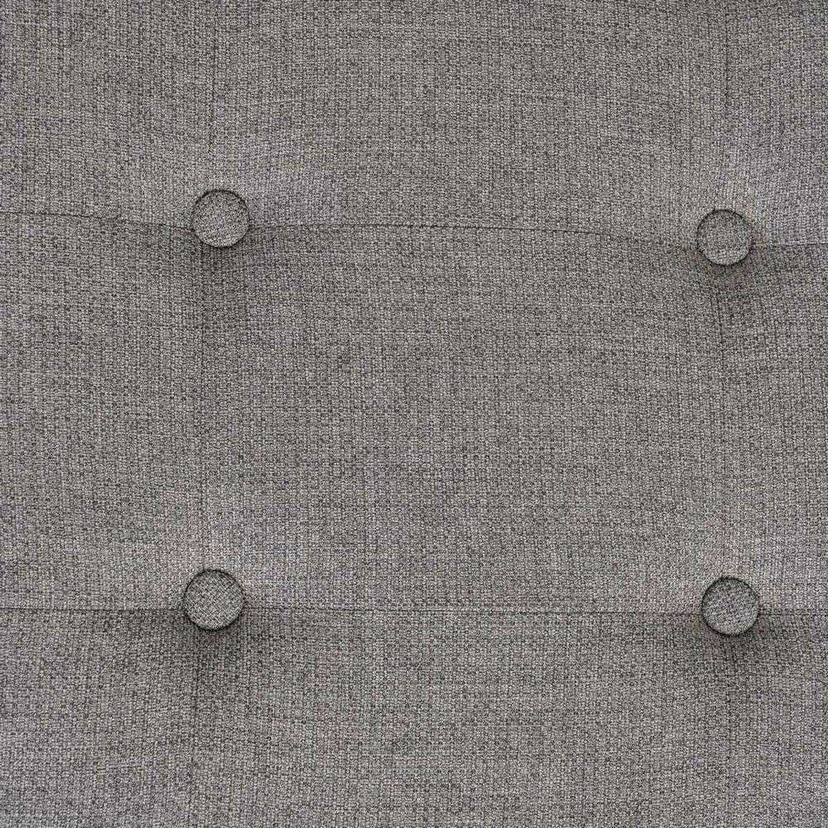 Banqueta 120 x 40 x 50 cm Tejido Sintético Gris Madera