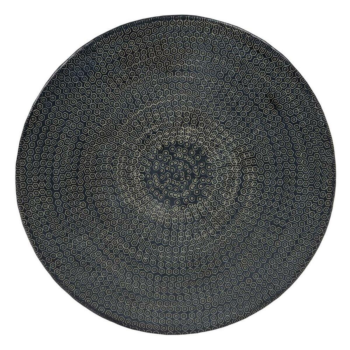 Mesa auxiliar 66 x 66 x 34,5 cm Negro Aluminio (3 Unidades)