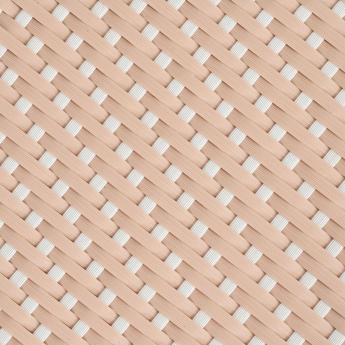 Mesa auxiliar 81 x 81 x 76,5 cm Natural Beige Ratán