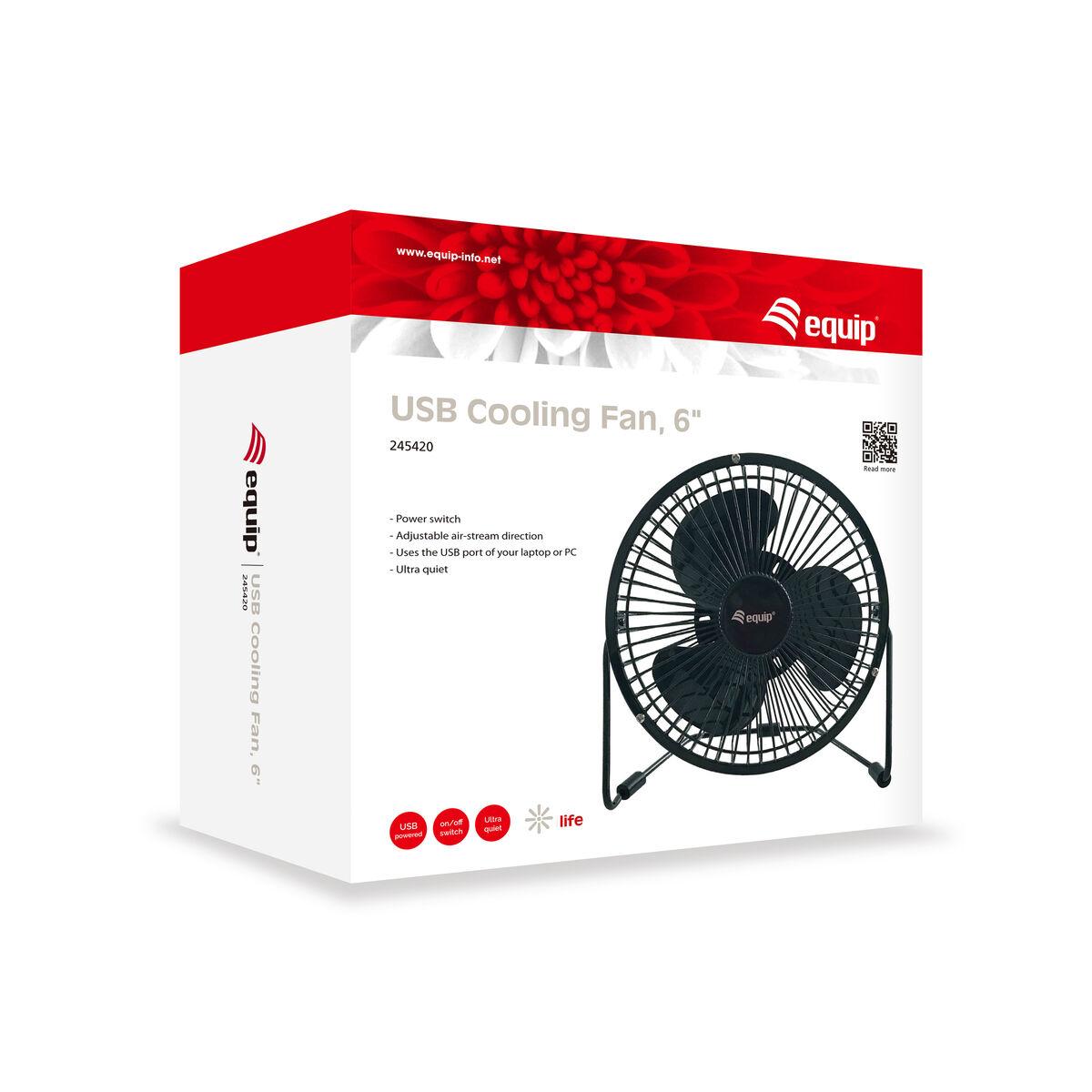 Ventilador de Sobremesa Equip Negro 6
