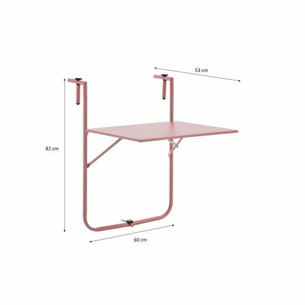 Mesa Plegable 60 x 78 x 86-101 cm Acero