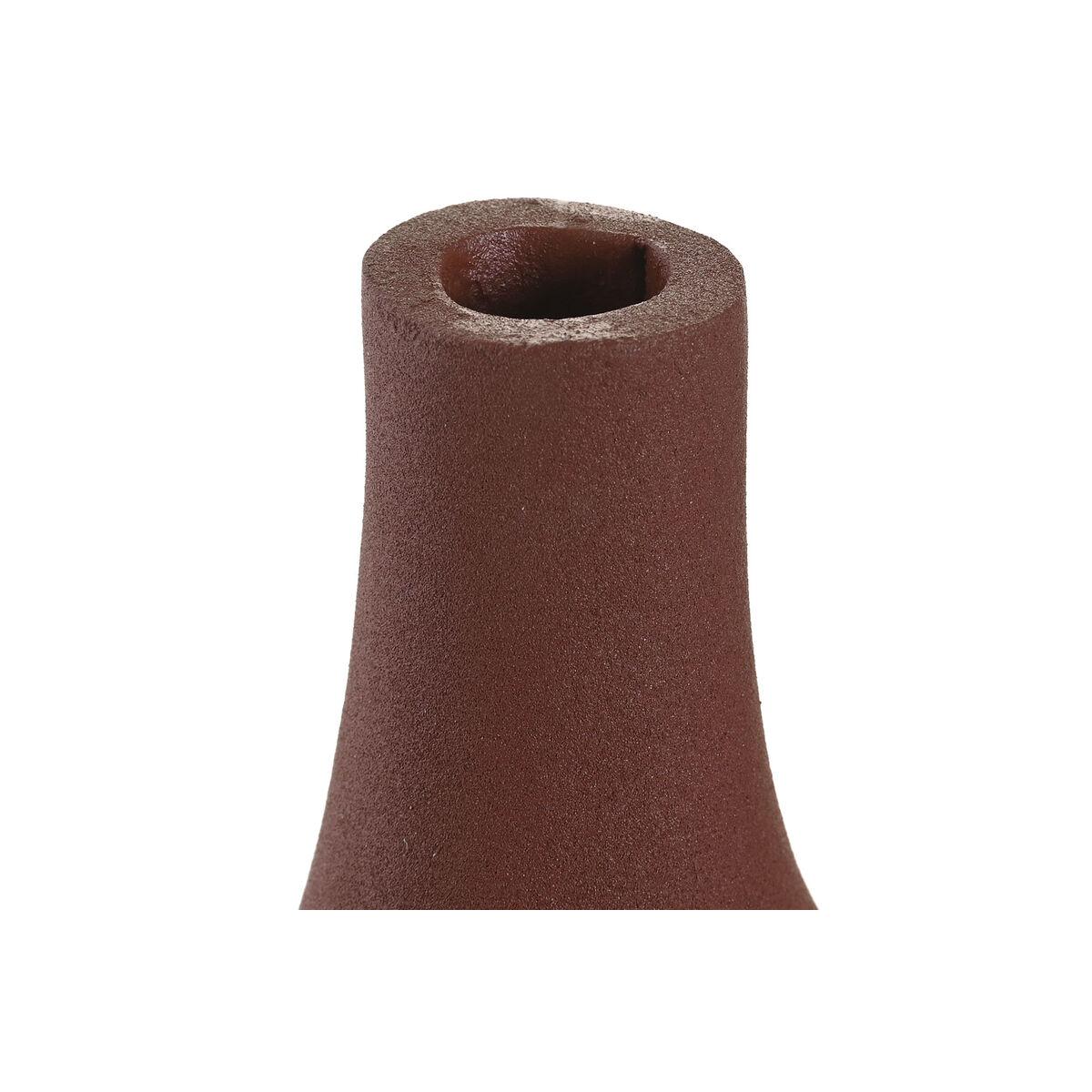 Jarrón DKD Home Decor Rosa Terracota Aluminio 29 x 9 x 30,5 cm (2 Unidades)