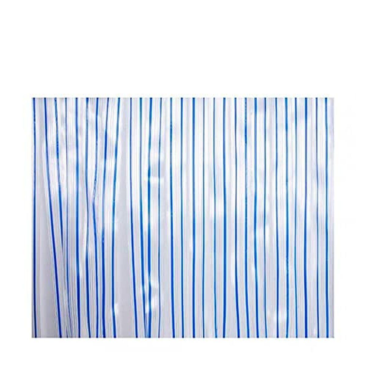 Cortina EDM 75957 Azul Polipropileno Cintas 90 x 210 cm
