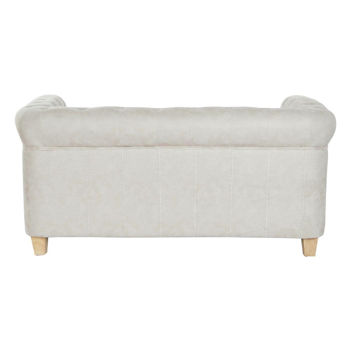 Sofá DKD Home Decor 151 x 82 x 70 cm Natural Madera Marrón Crema Vintage