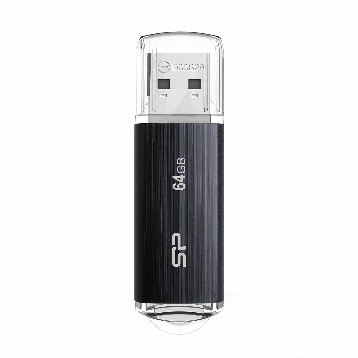 Pendrive Silicon Power SP064GBUF3B02V1K Negro 64 GB