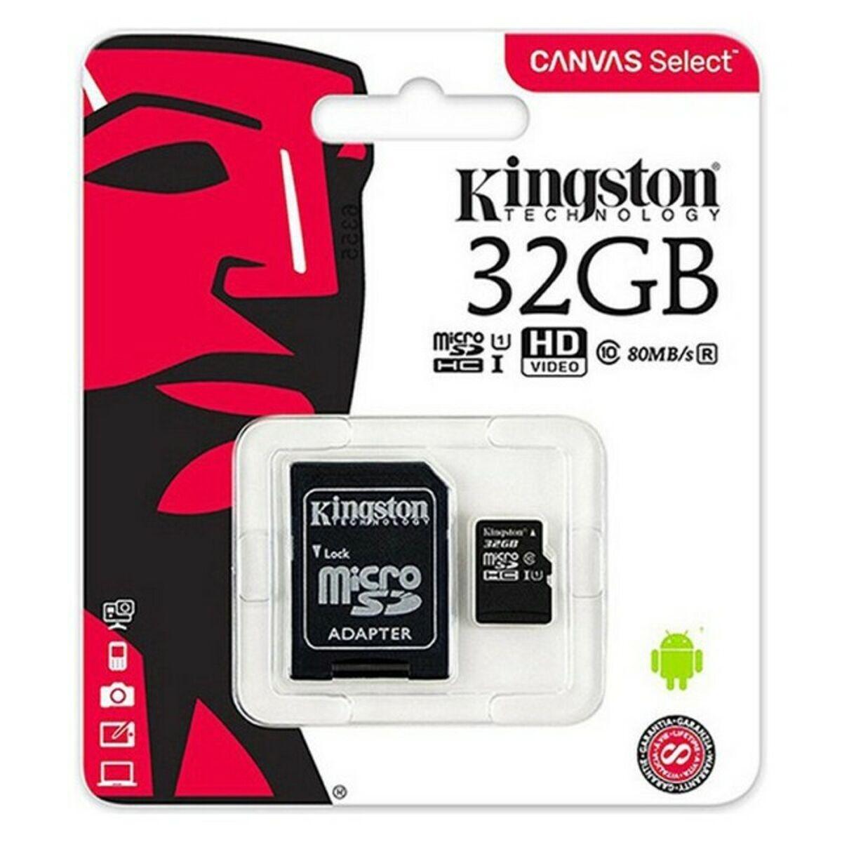 Tarjeta de Memoria Micro SD con Adaptador Kingston SDCS2/128GB exFAT