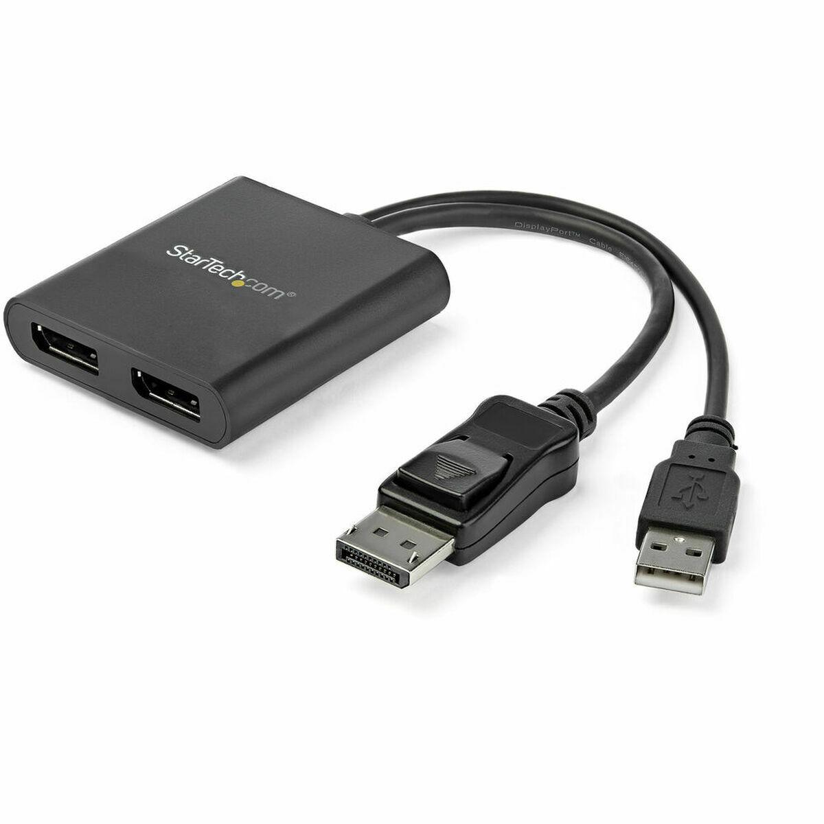 Hub USB Startech MSTDP122DP Negro 4K Ultra HD