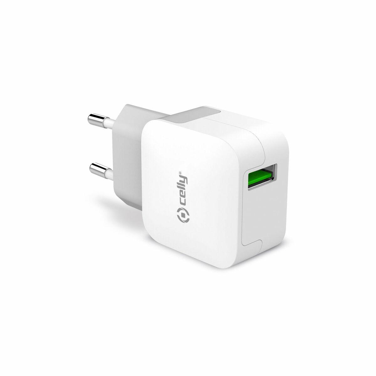 Cargador de Batería Celly TCUSBTURBO Blanco