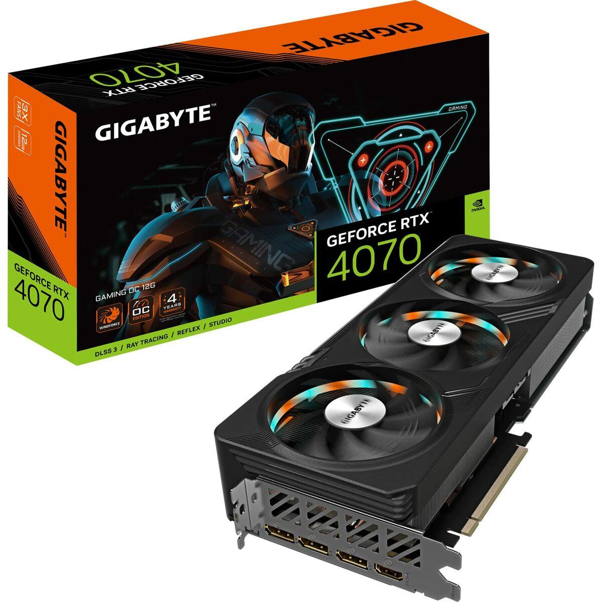 Tarjeta Gráfica Gigabyte GV-N4070GAMING OC-12GD 12 GB GEFORCE RTX 4070