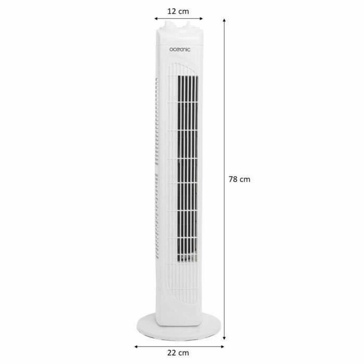 Ventilador de Pie Oceanic Blanco 45 W 40 W