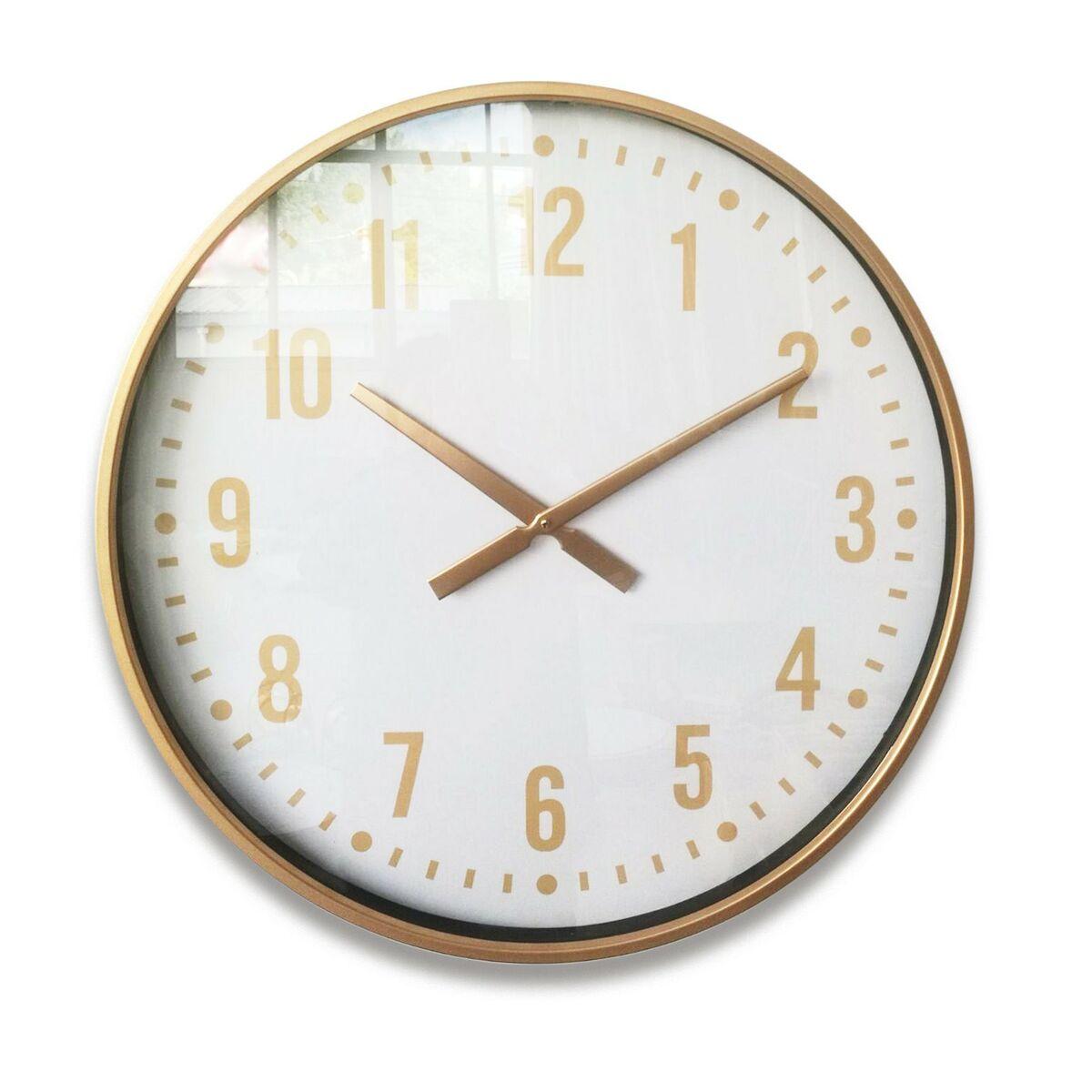 Reloj de Pared Versa Metal Cristal Madera MDF 4,5 x 60 x 60 cm