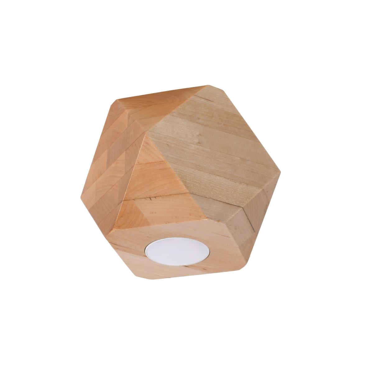 Sollux Lámpara de techo WOODY 1 madera natural 