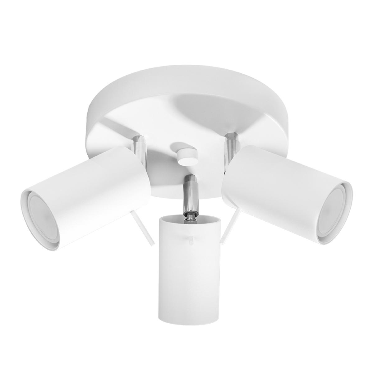 Sollux Plafón RING 3P blanco 