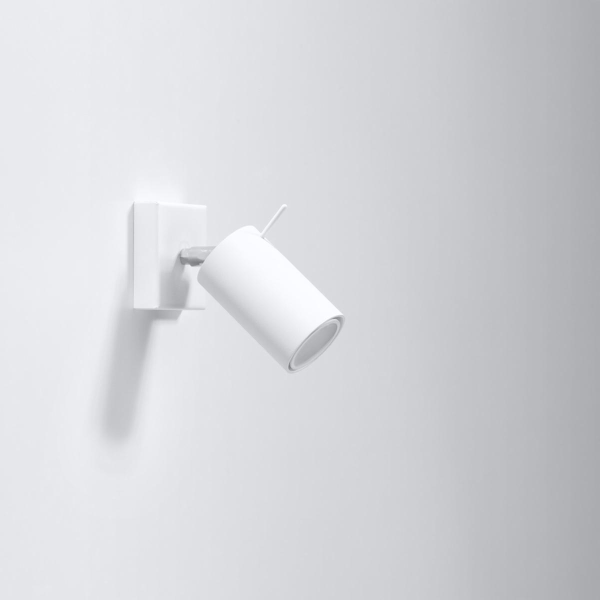 Sollux Aplique RING blanco con interruptor 