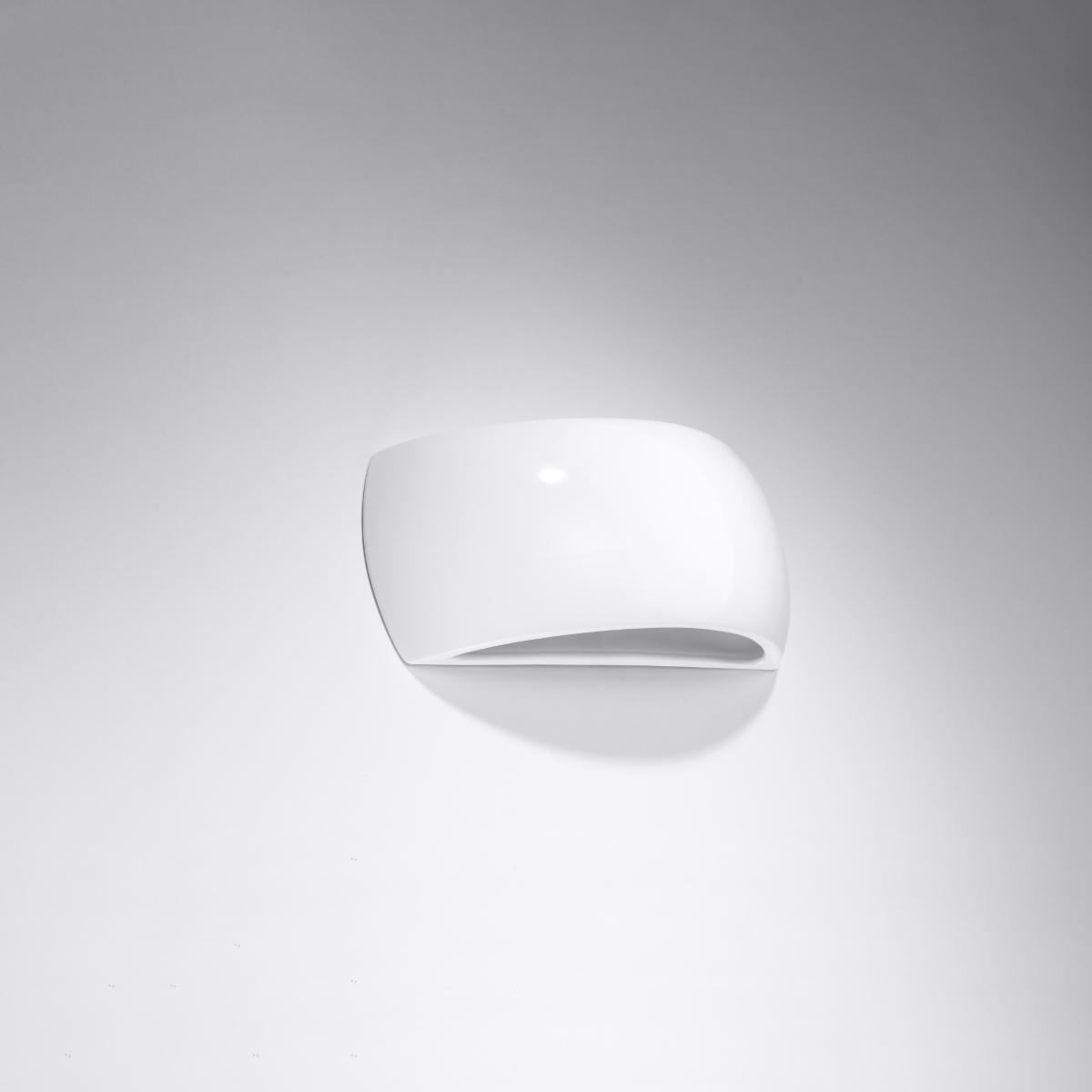 Sollux Aplique barnizado PONTIUS blanco brillo 