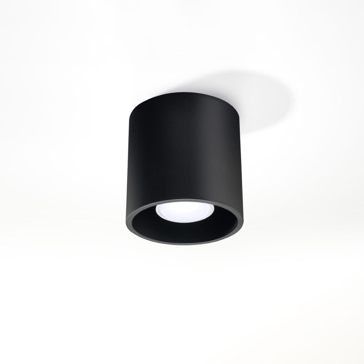 Sollux Lámpara de techo ORBIS 1 negro 