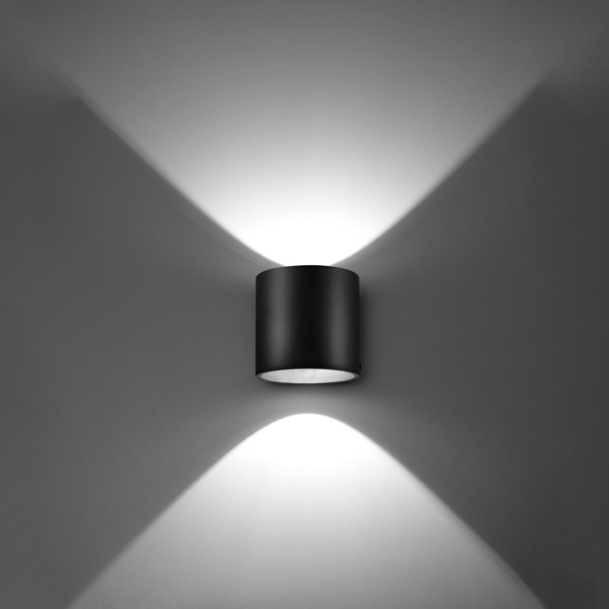 Sollux Aplique ORBIS 1 negro 