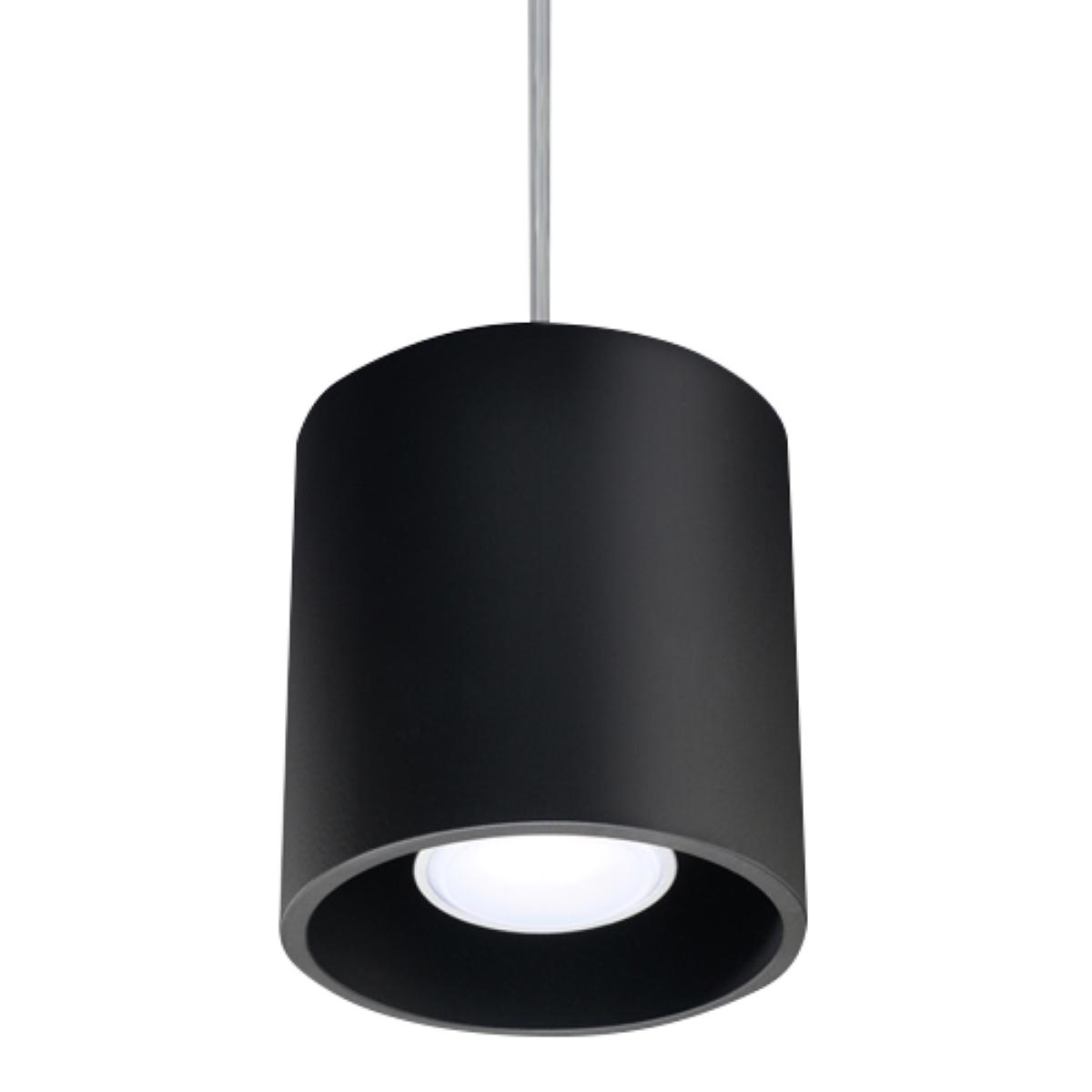 Sollux Lámpara colgante ORBIS 1 negro 