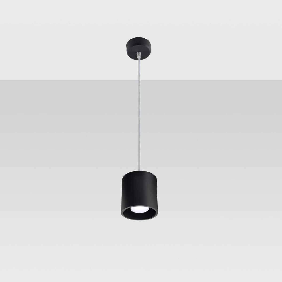 Sollux Lámpara colgante ORBIS 1 negro 