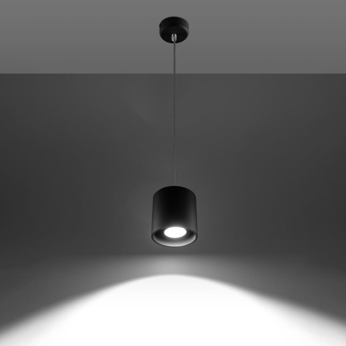 Sollux Lámpara colgante ORBIS 1 negro 