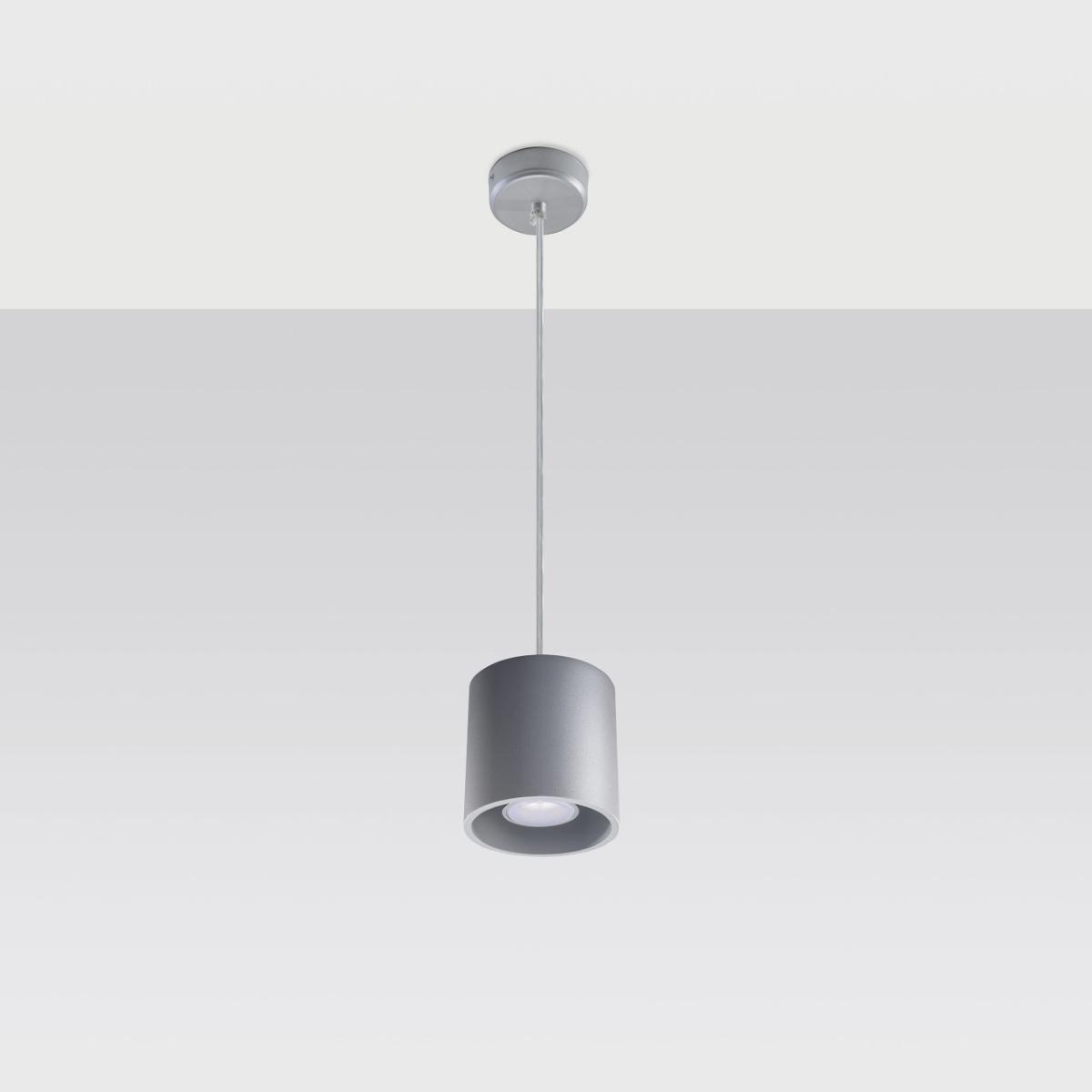 Sollux Lámpara colgante ORBIS 1 gris 