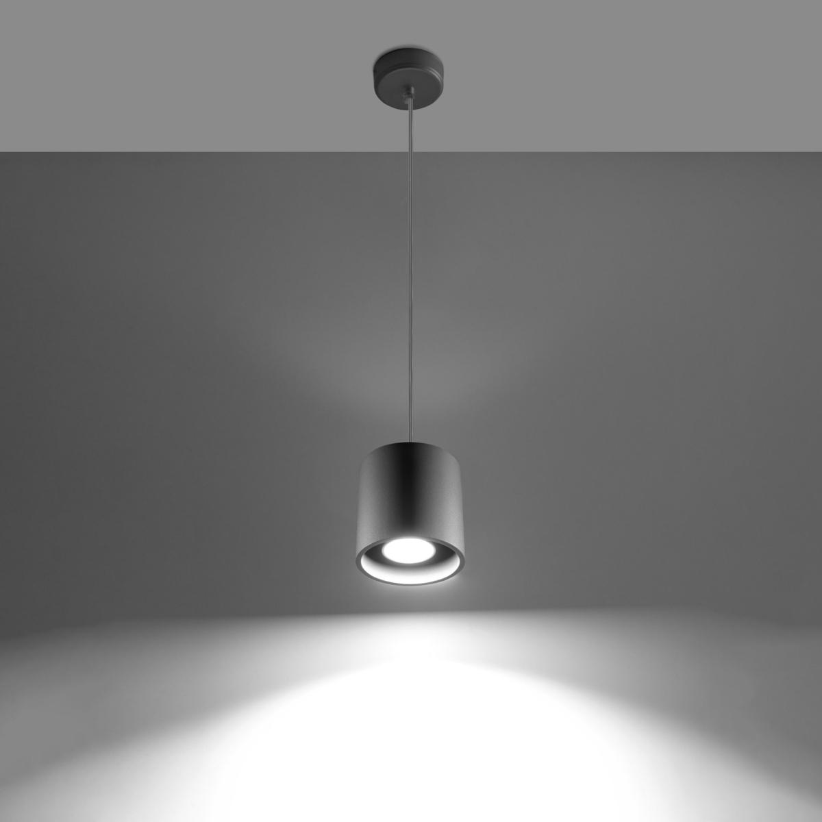 Sollux Lámpara colgante ORBIS 1 gris 