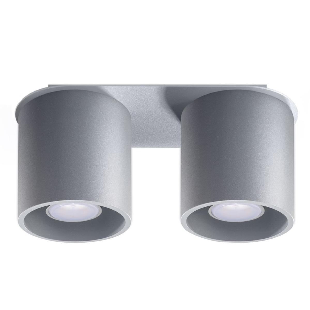 Sollux Lámpara de techo ORBIS 2 gris 