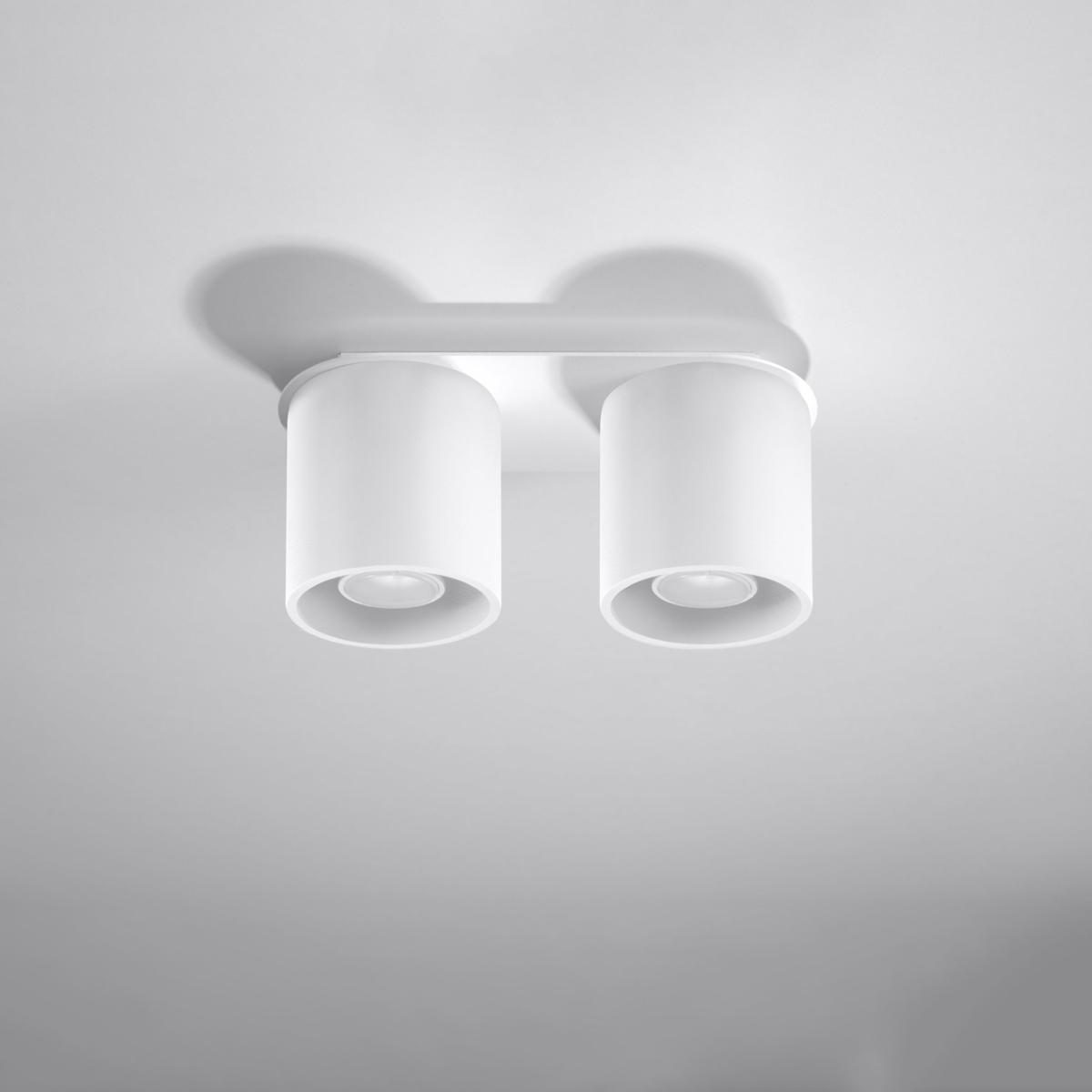 Sollux Lámpara de techo ORBIS 2 blanca 