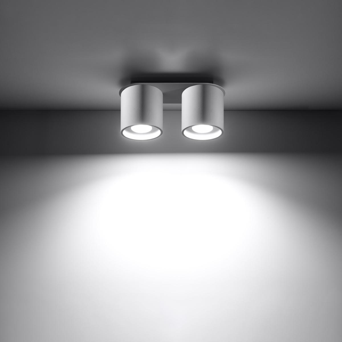 Sollux Lámpara de techo ORBIS 2 blanca 
