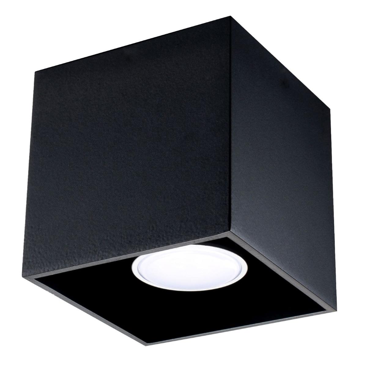 Sollux Lámpara de techo QUAD 1 negro 