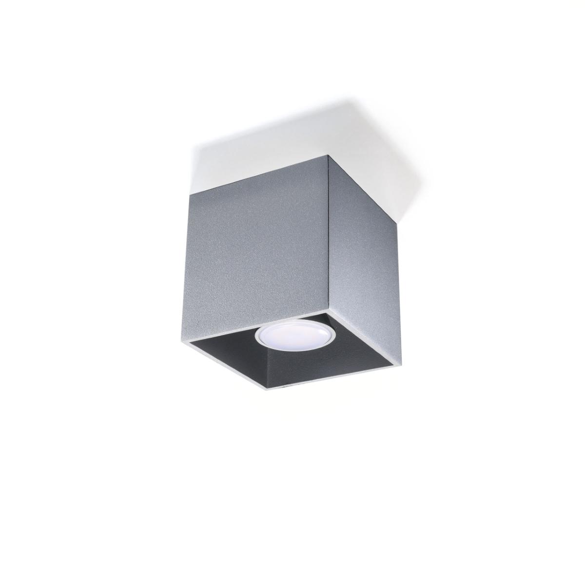 Sollux Lámpara de techo QUAD 1 gris 