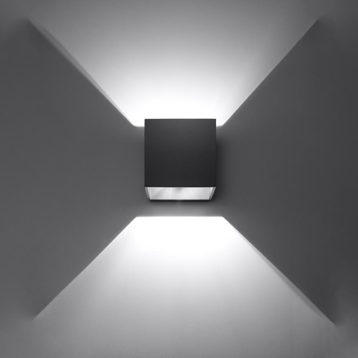 Sollux Aplique QUAD 1 negro 