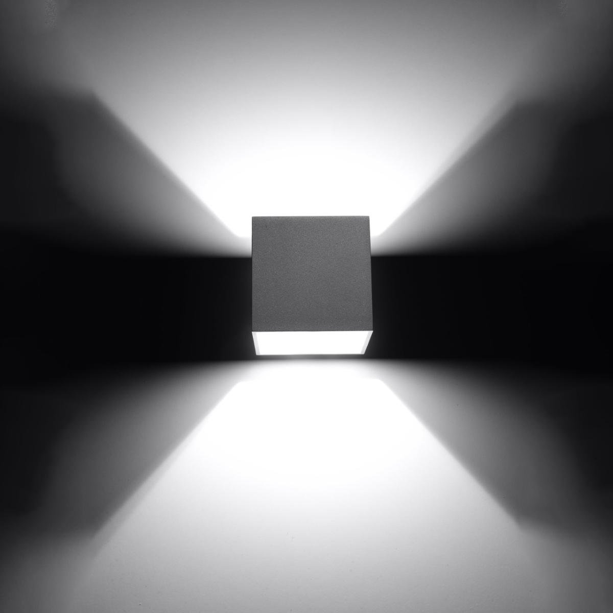 Sollux Aplique QUAD 1 gris 