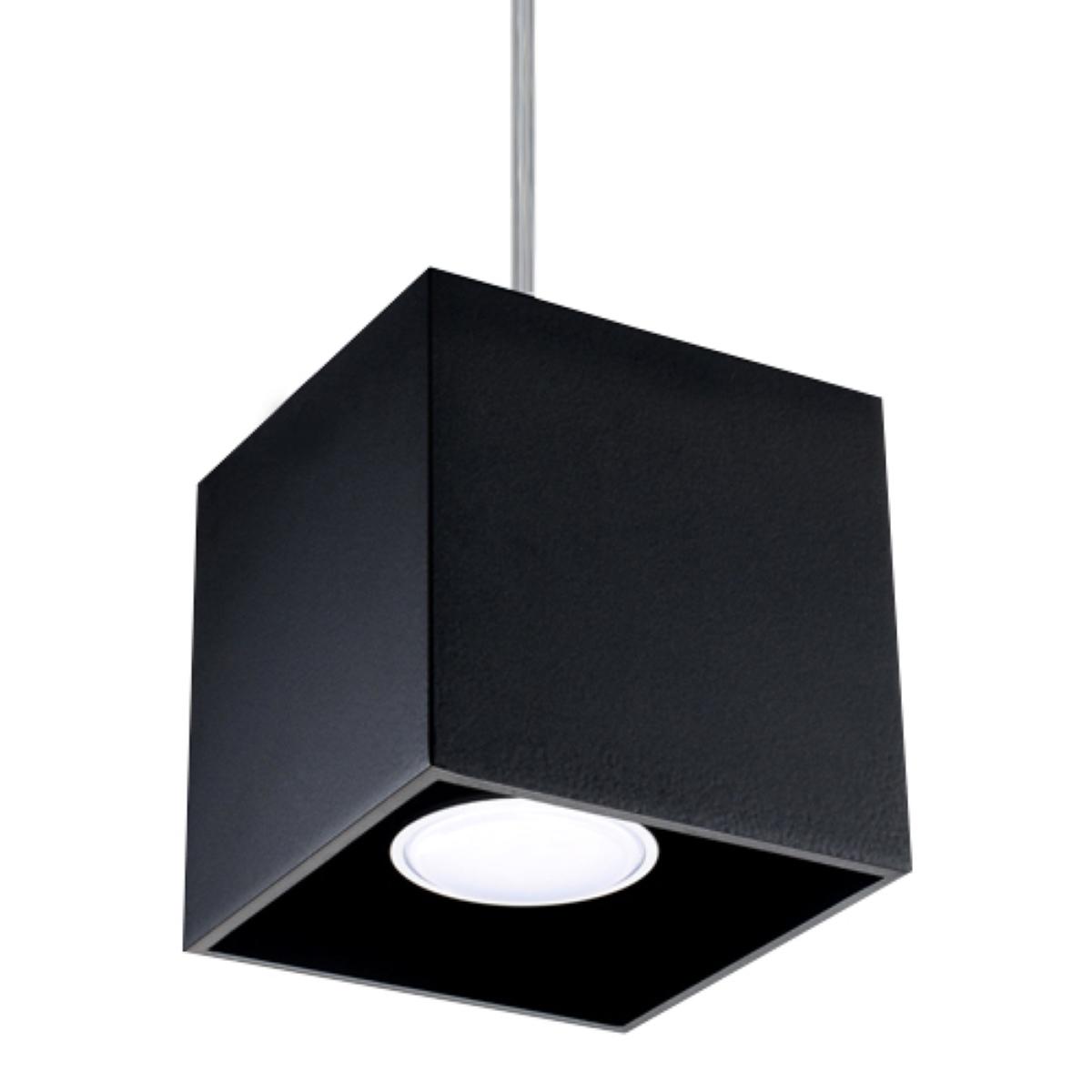 Sollux Lámpara colgante QUAD 1 negro 