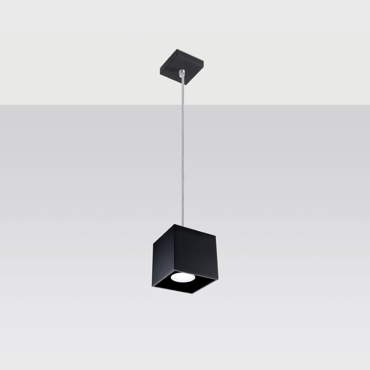 Sollux Lámpara colgante QUAD 1 negro 