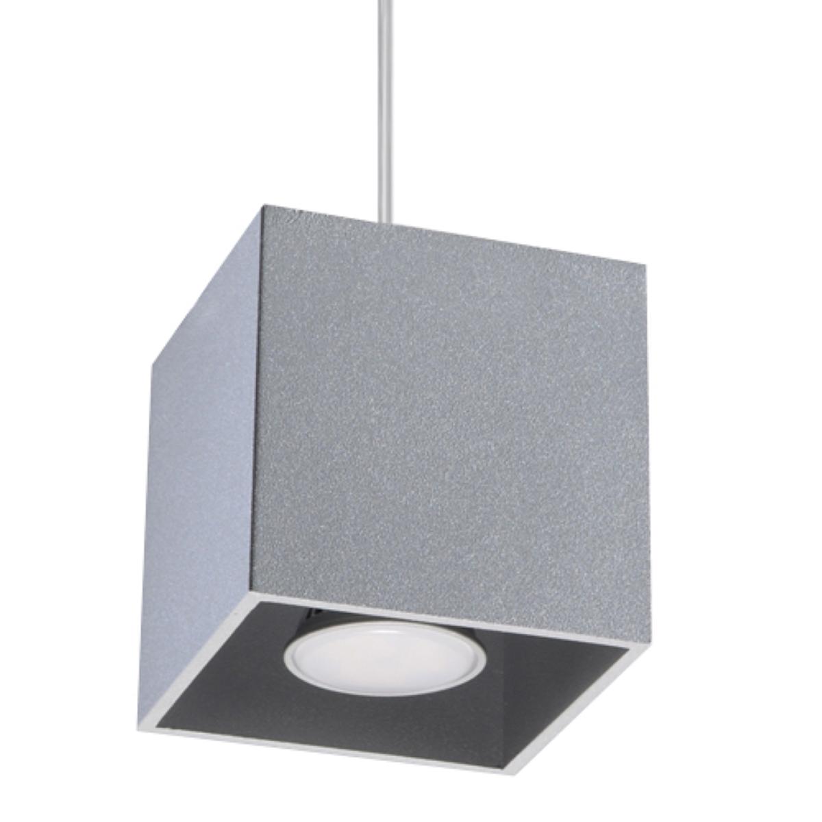 Sollux Lámpara colgante QUAD 1 gris 