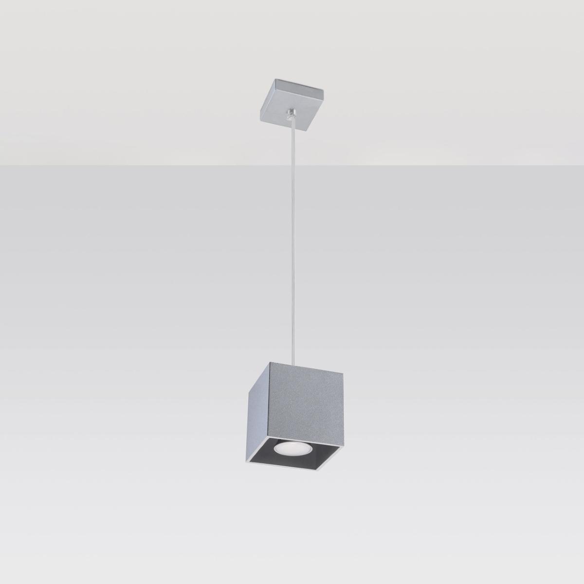 Sollux Lámpara colgante QUAD 1 gris 