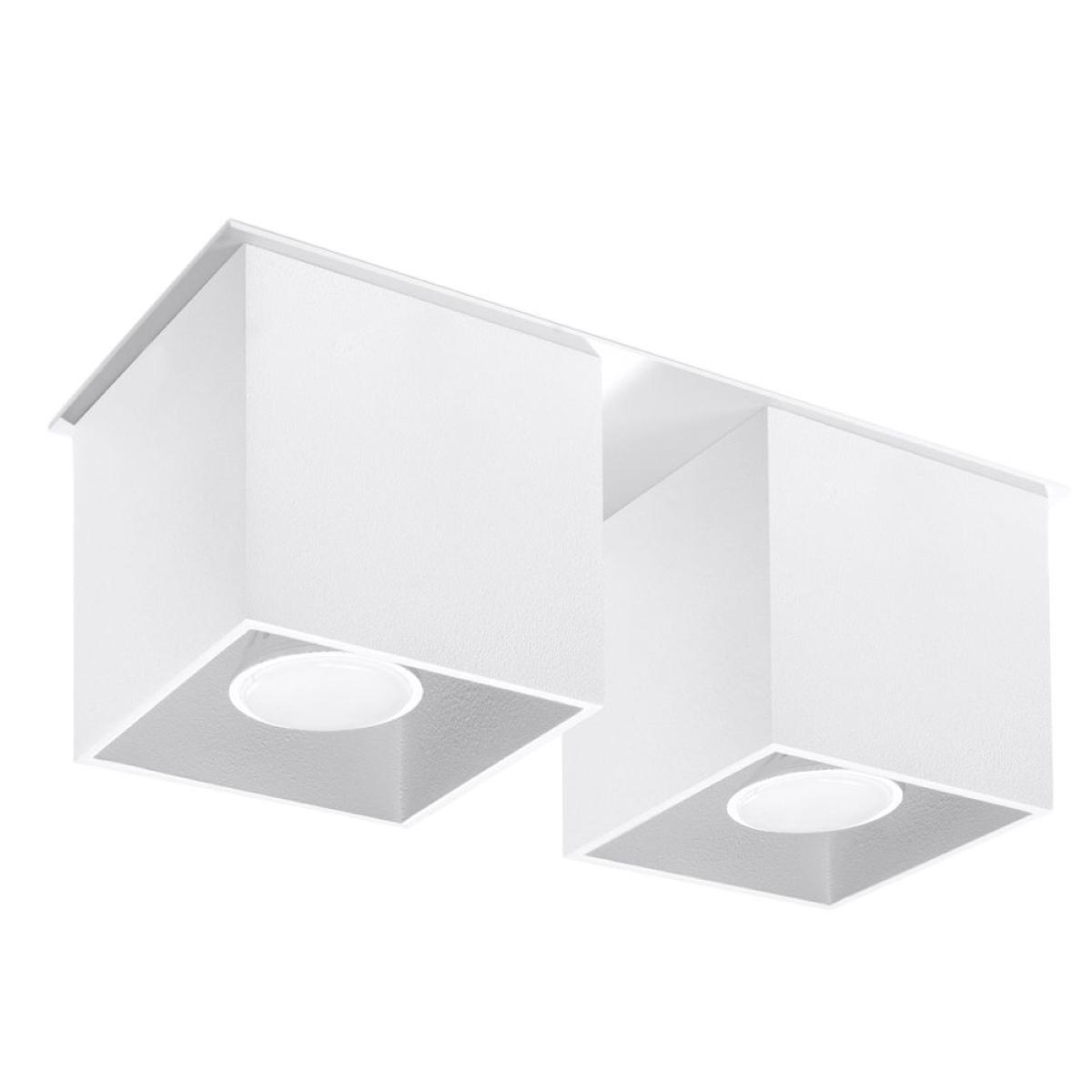 Sollux Plafón QUAD 2 blanco 