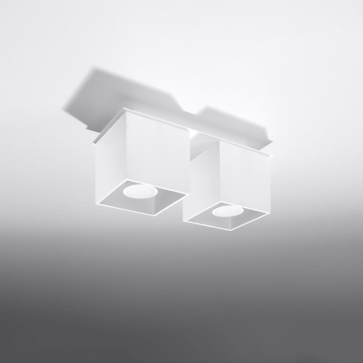 Sollux Plafón QUAD 2 blanco 