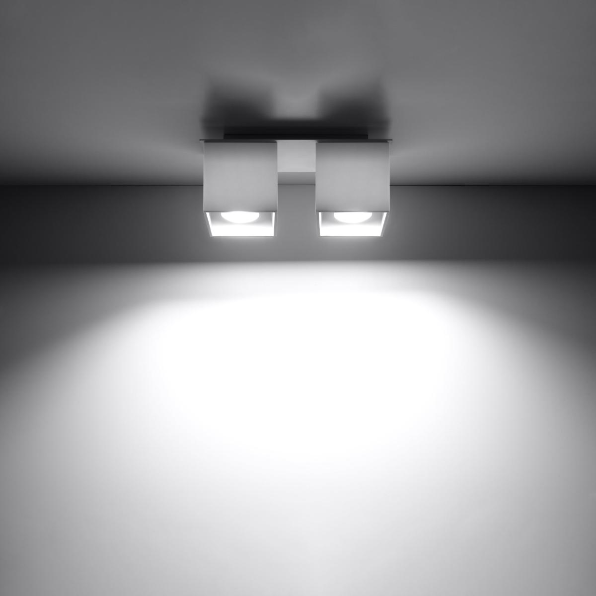 Sollux Plafón QUAD 2 blanco 