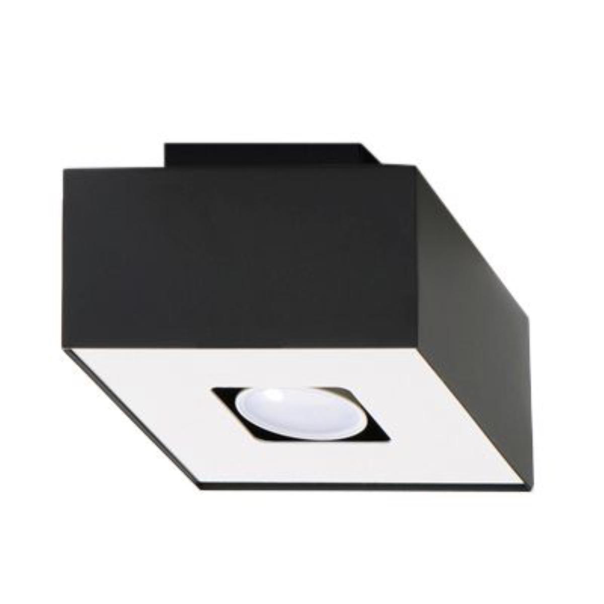 Sollux Lámpara de techo MONO 1 negra 
