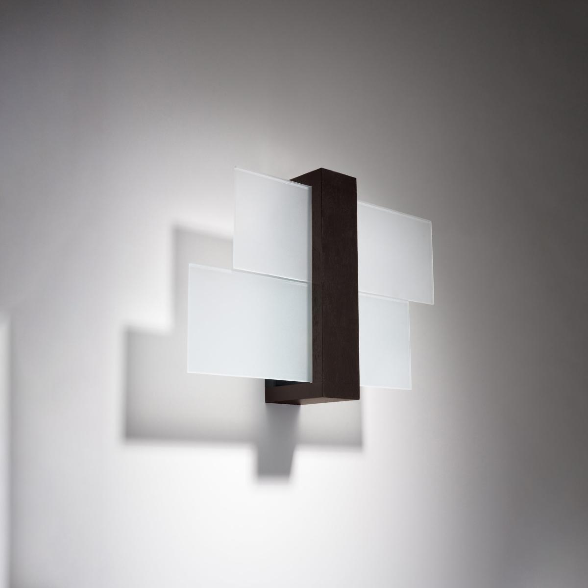 Sollux Lámpara de pared FENIKS 1 wenge 