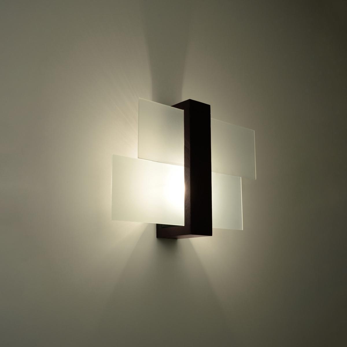 Sollux Lámpara de pared FENIKS 1 wenge 