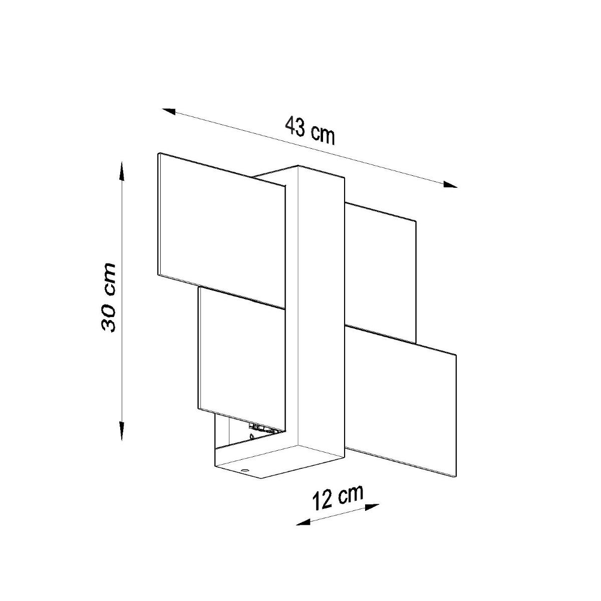 Sollux Lámpara de pared FENIKS 1 wenge 