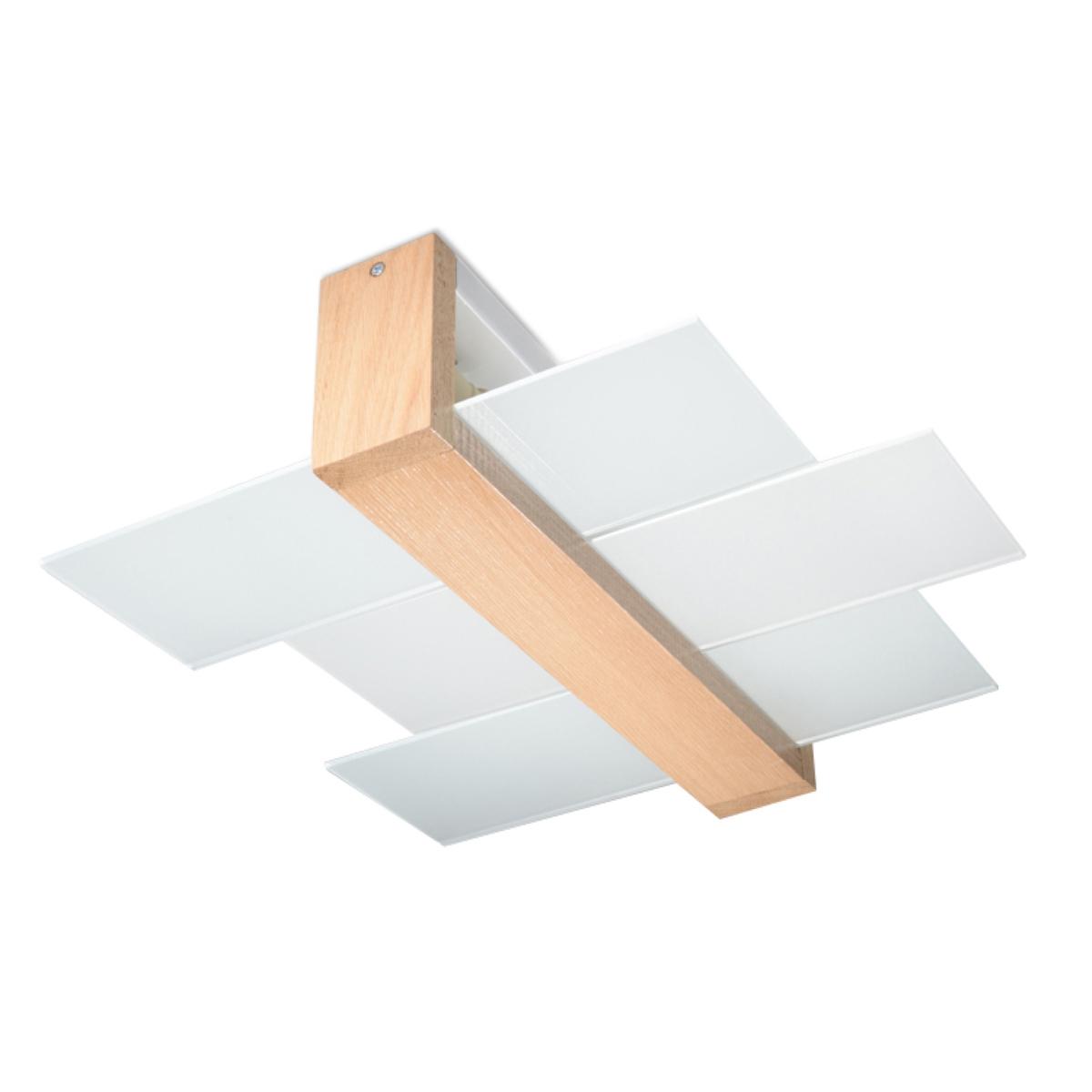 Sollux Lámpara de techo FENIKS 2 madera natural 