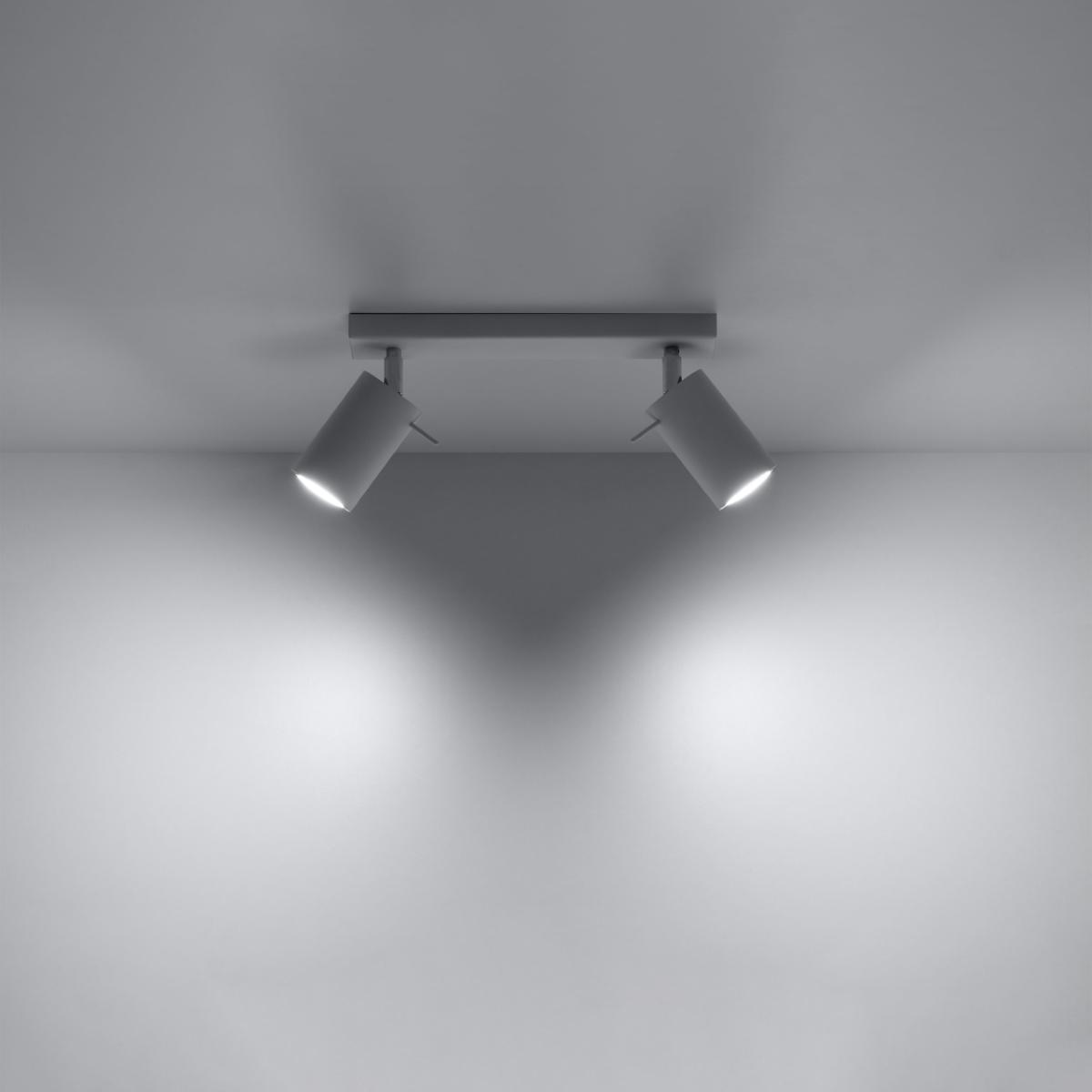 Sollux Plafón RING 2 blanco 